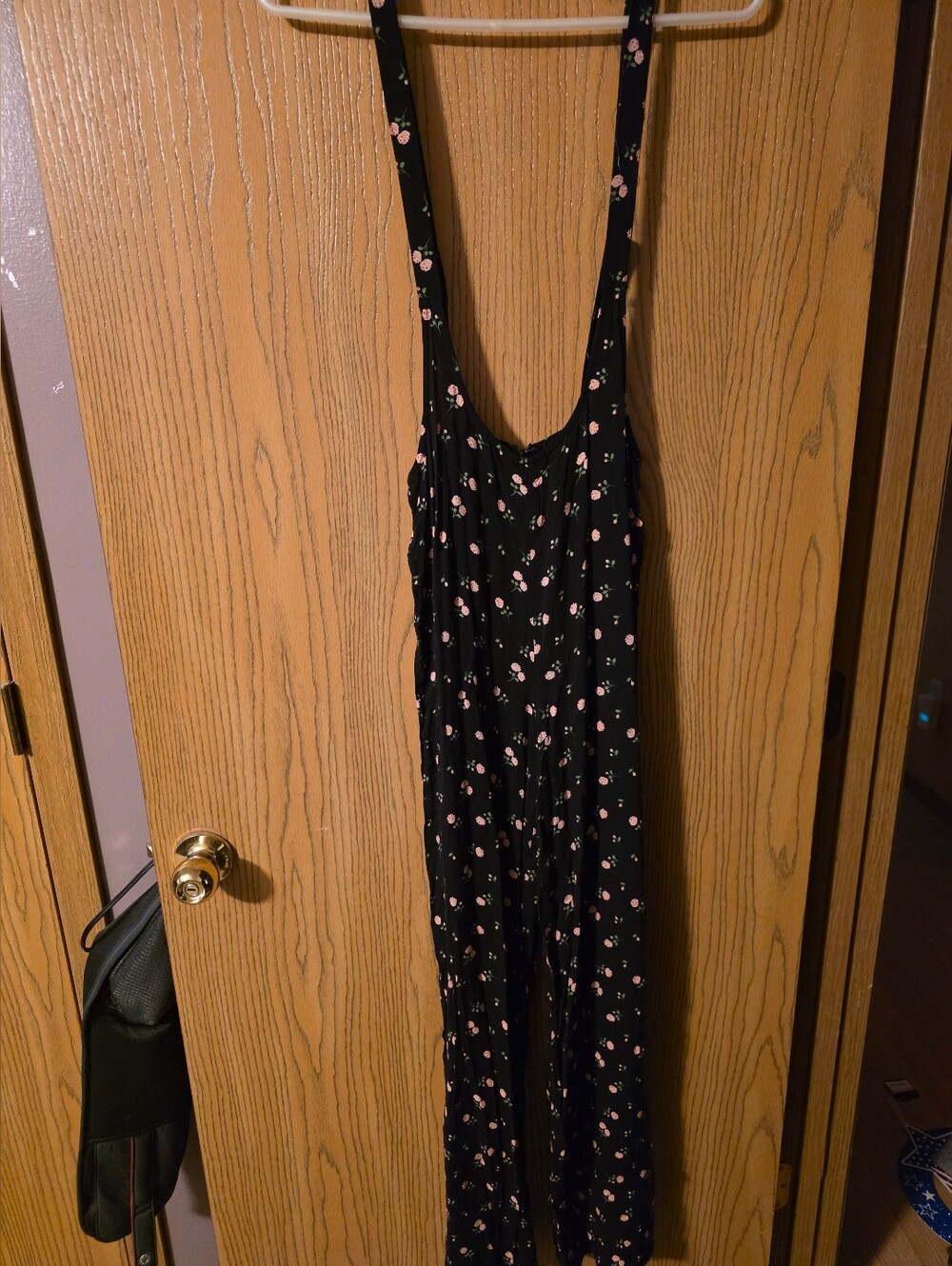 Black Floral One-Piece Romper